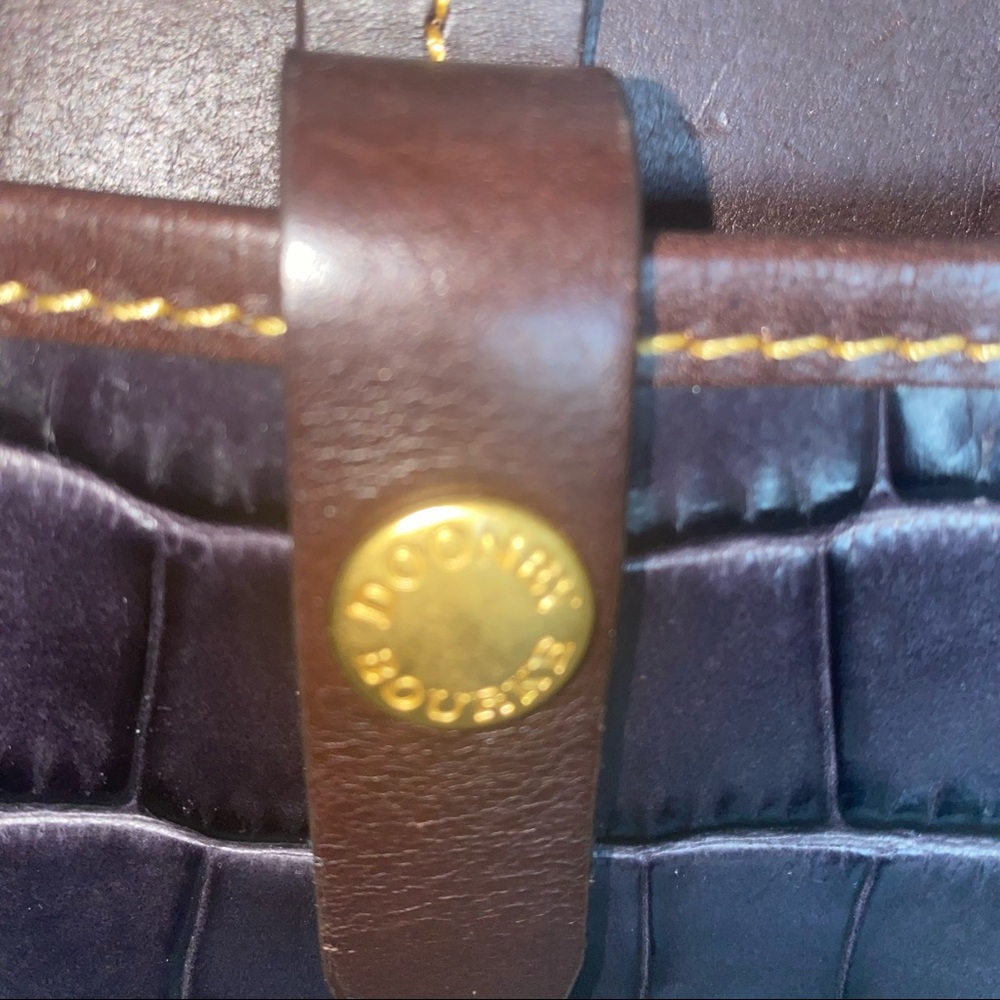 **RARE SAMPLE BAG*** Dooney  & Bourke Croc Print Leather Crossbody Purse - Picture 12 of 16